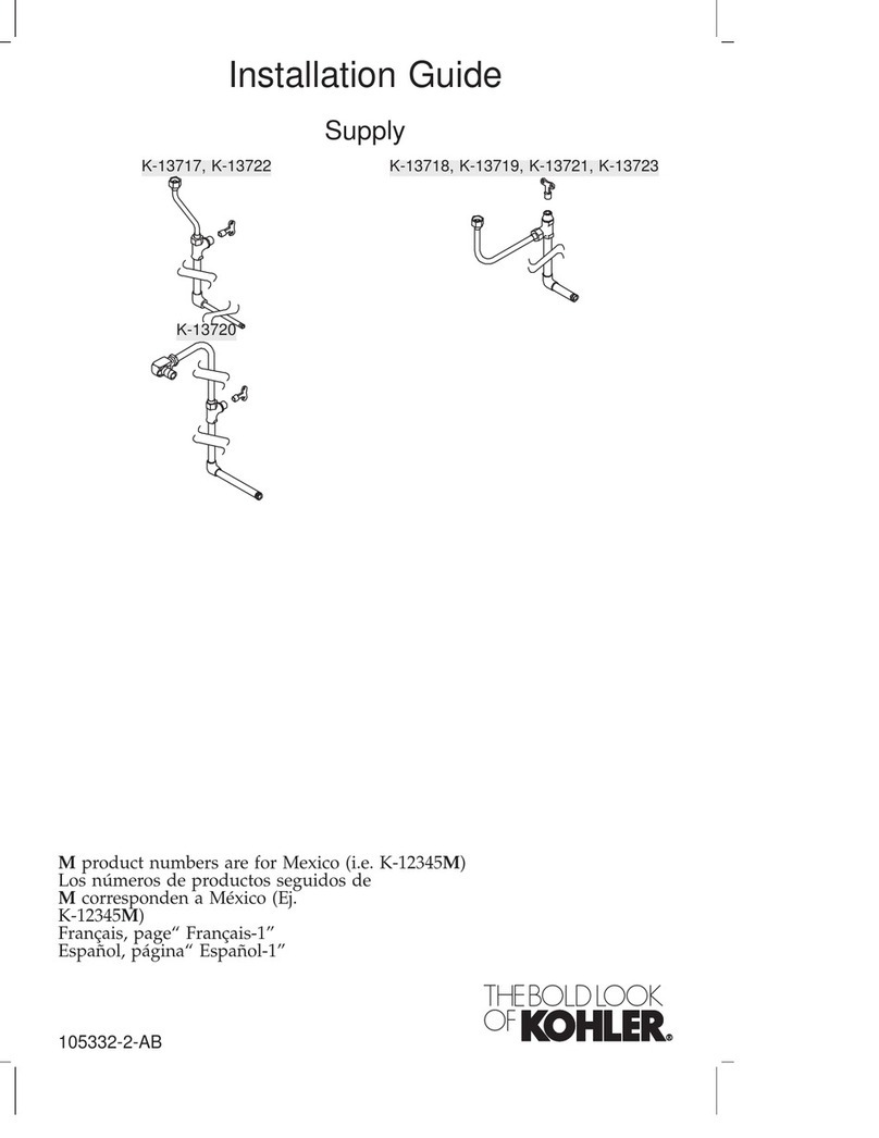 Kohler K-13717 User manual