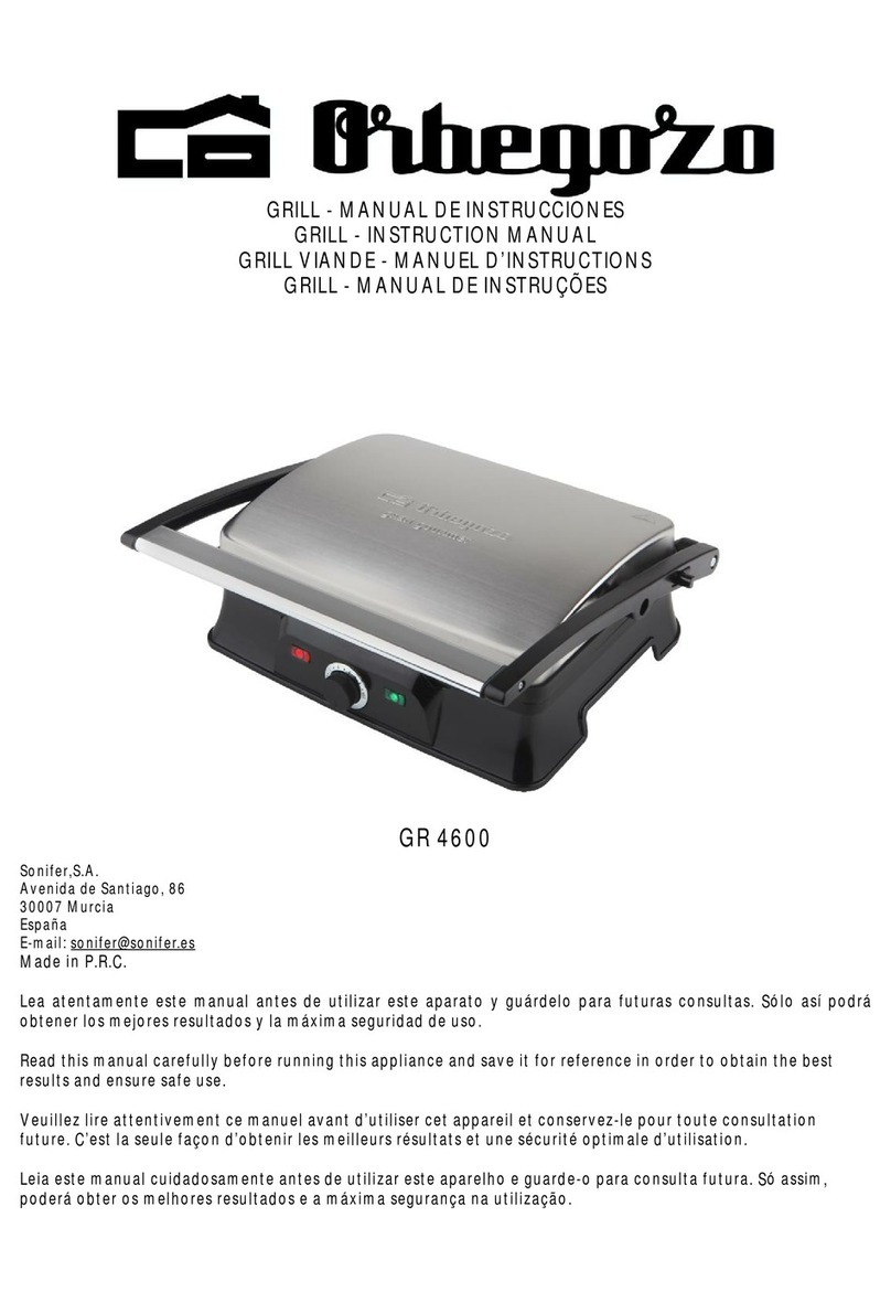 Orbegozo GR 4600 User manual Orbegozo GR 4600 User manual