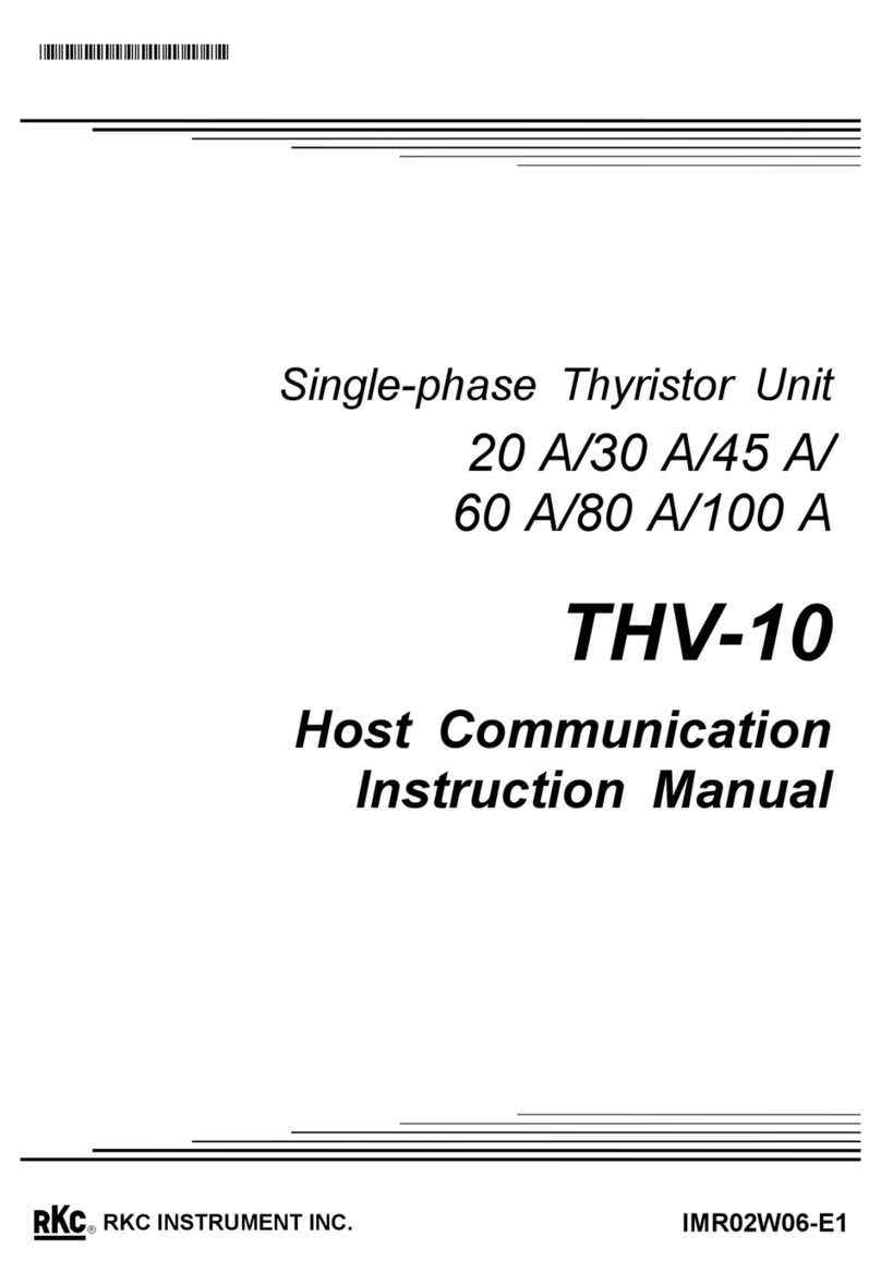 RKC INSTRUMENT THV-10 instruction manual
