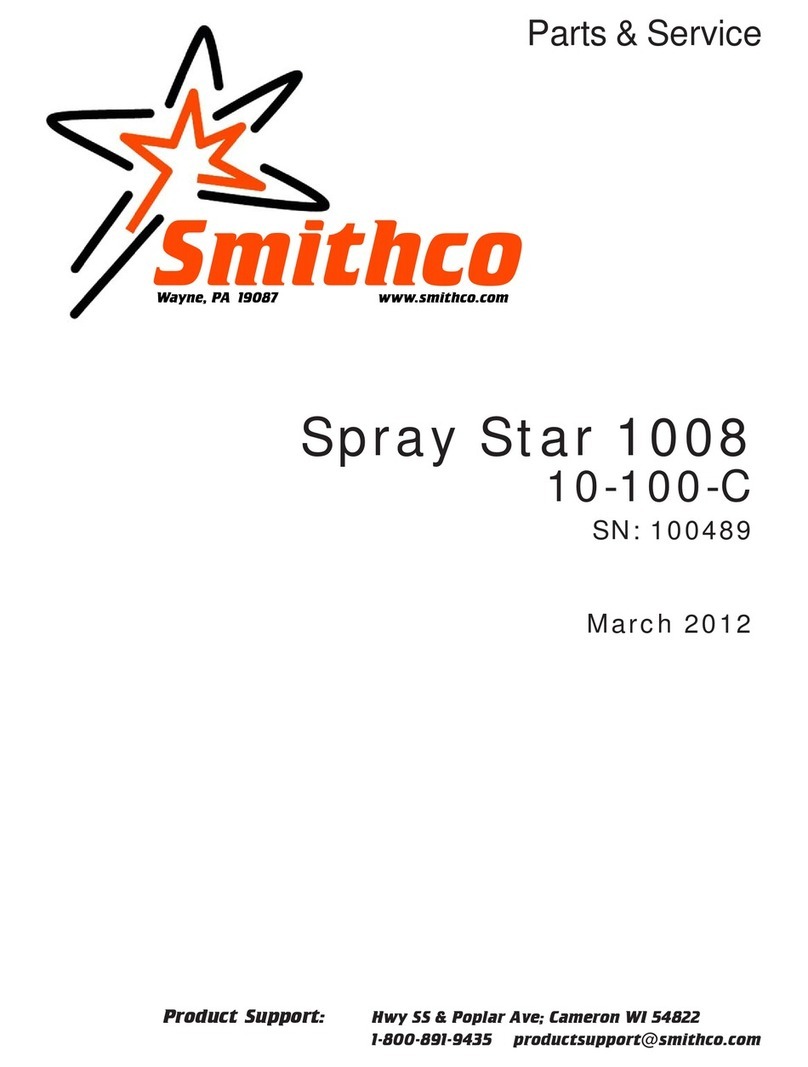 Smithco spray star 1008 Quick start guide