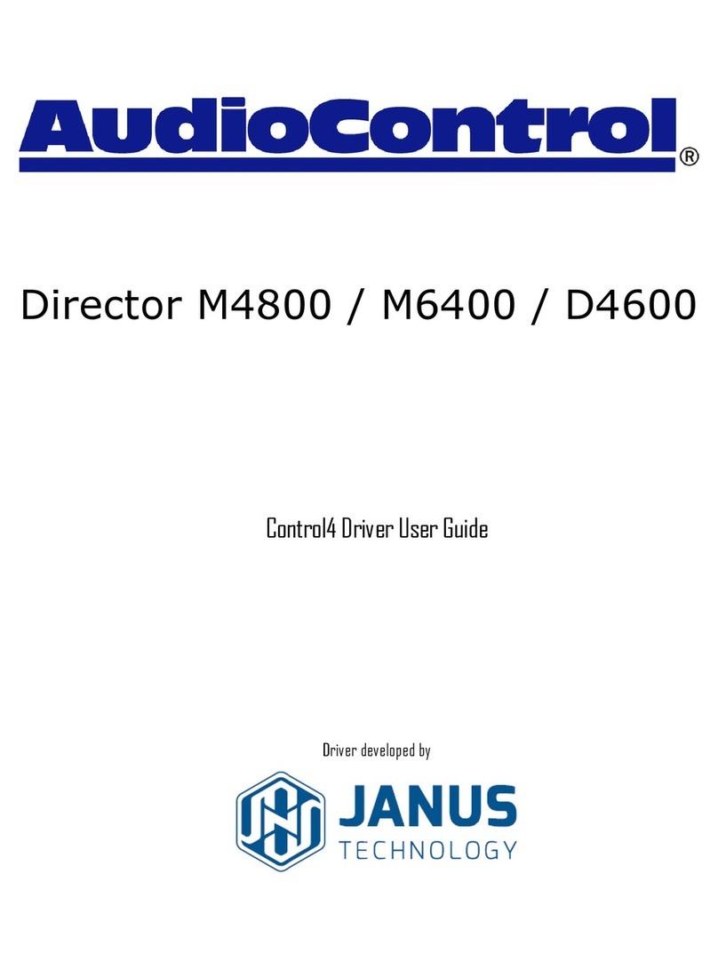 Janus AudioControl Director M4800 user guide