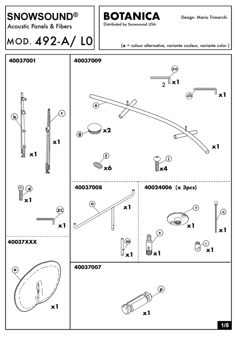 SNOWSOUND BOTANICA manual