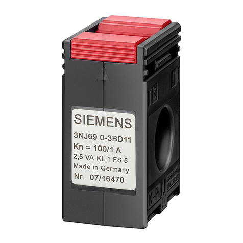 Siemens SENTRON 3NJ69 User manual