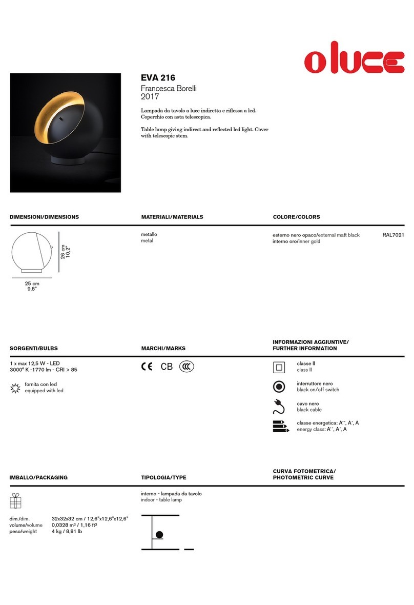 oluce EVA 216 Mounting instructions