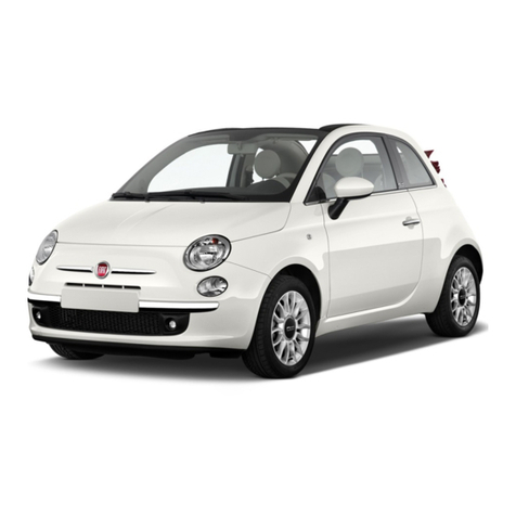 Fiat Blue&Me 2012 500 Abarth Vehicle Instruction Card