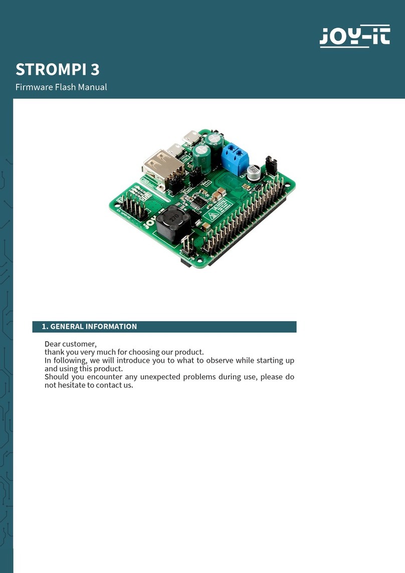 Joy-it StromPi 3 Use and care manual
