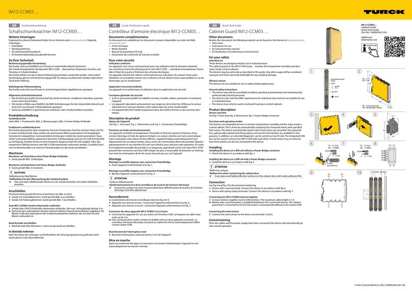 turck IM12-CCM03 Series quick start guide