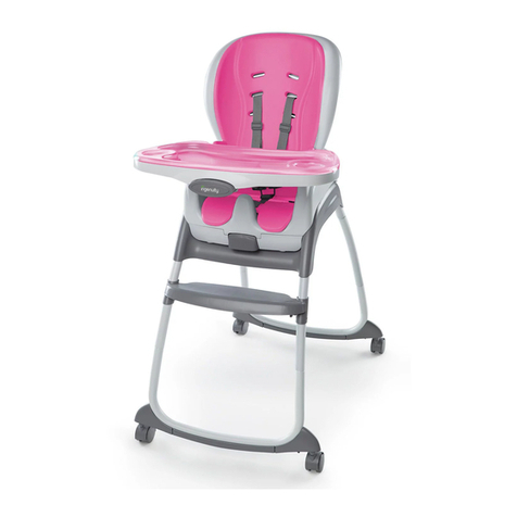 ingenuity Trio 3-in-1 High Chair SmartClean User manual