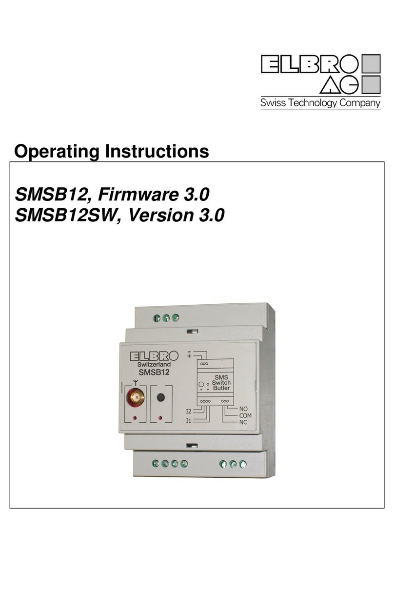 ELBRO SMSB12 operating instructions