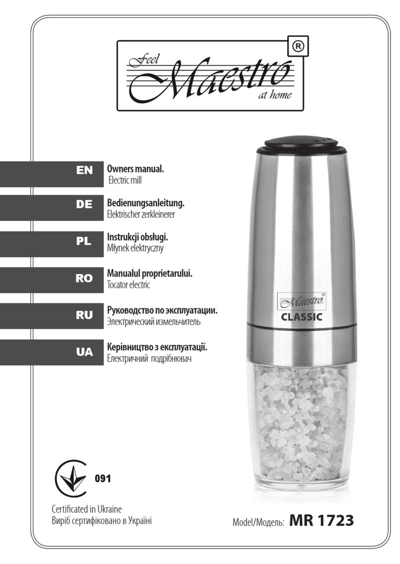 Feel-Maestro Classic MR 1723 owner's manual