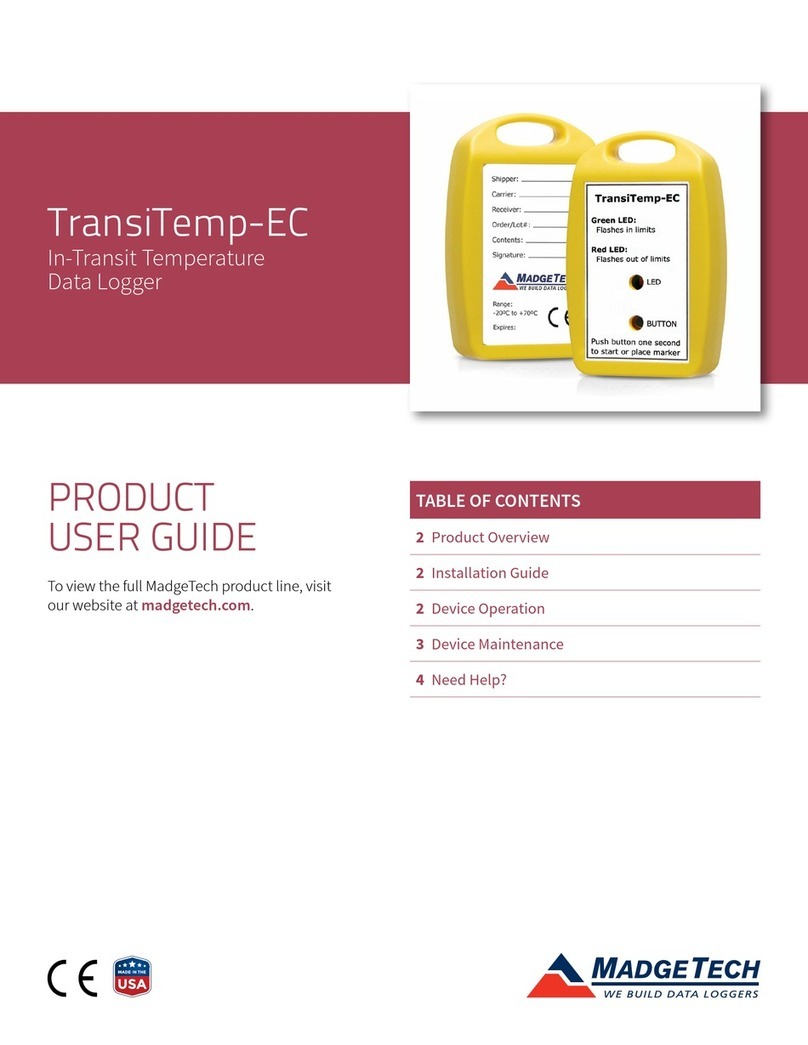 MadgeTech TransiTemp-EC Product user guide