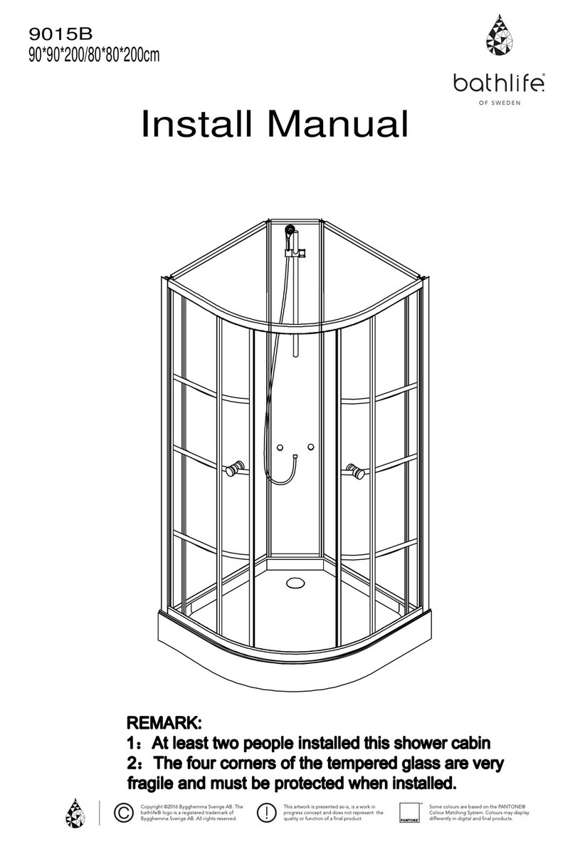Bathlife Betrakta BL-960470 Install manual