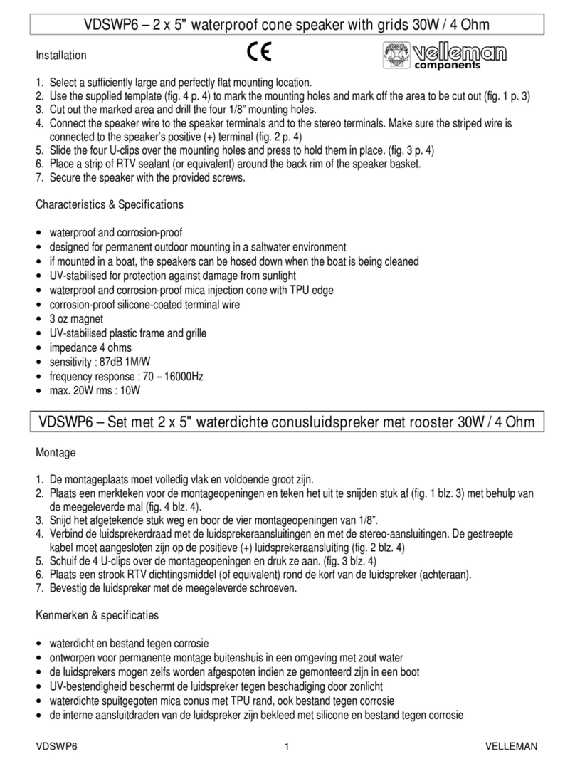 Velleman VDSWP6 User manual