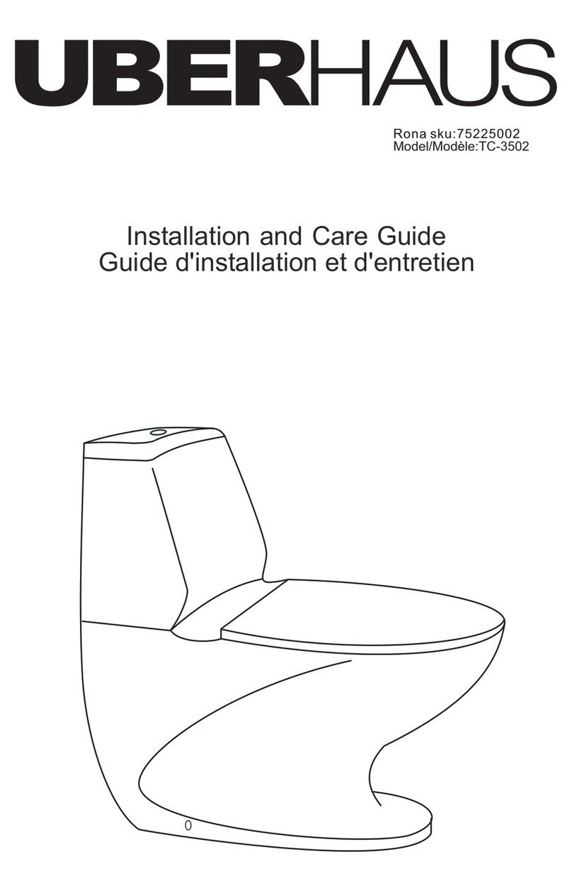 Uberhaus TC-3502 Installation and care guide Uberhaus TC-3502 Installation and care guide