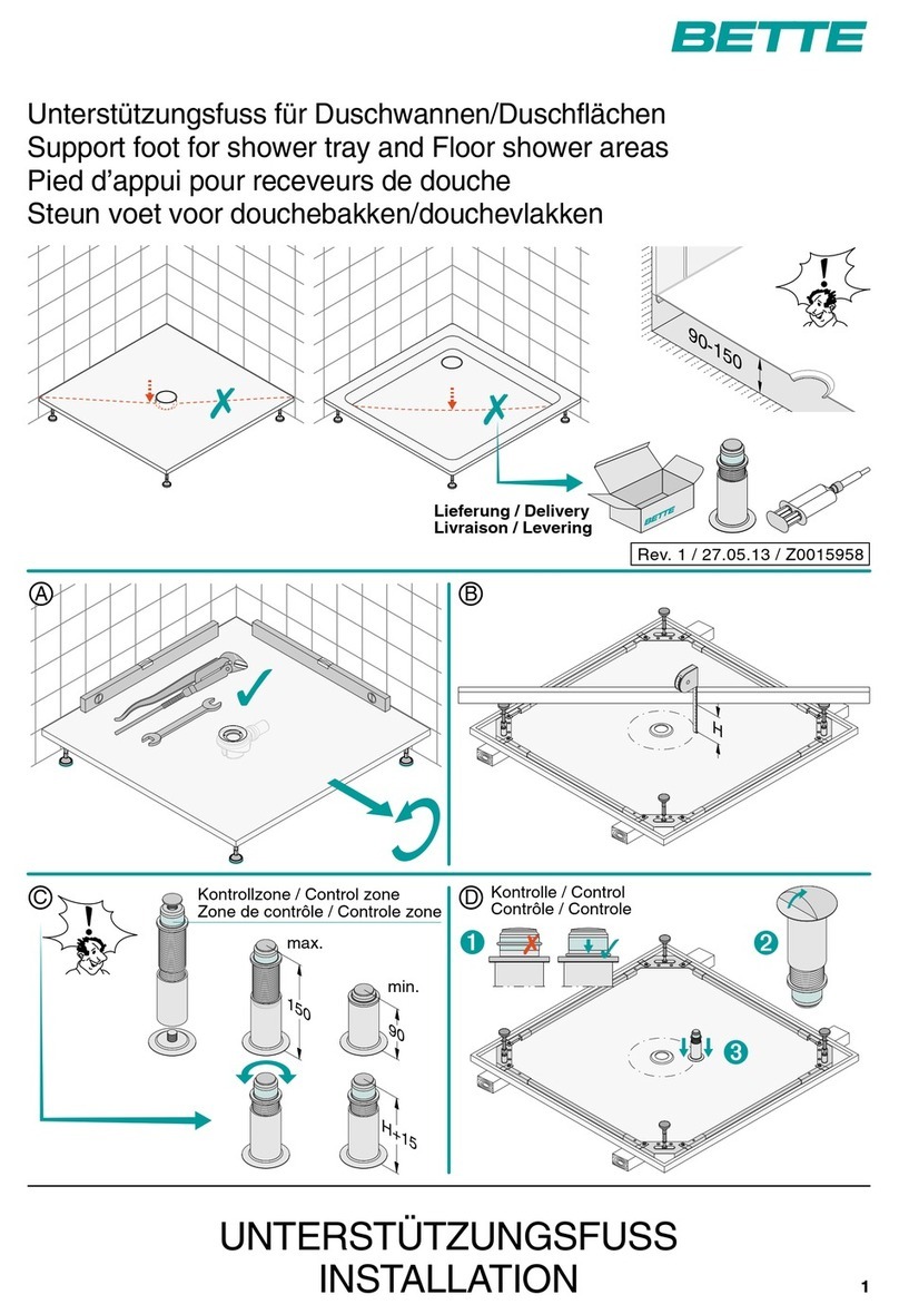 BETTE B57-0232 User manual