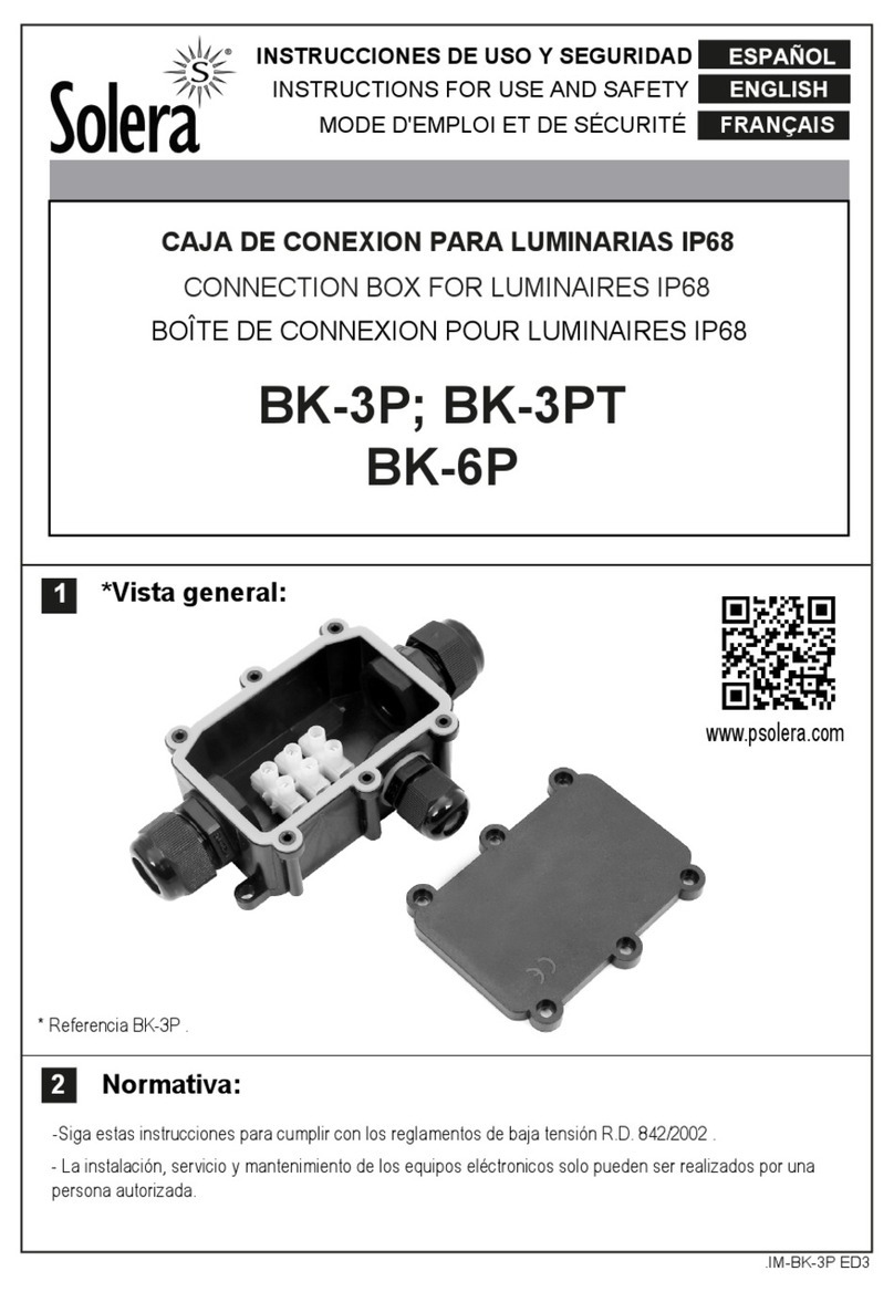 Solera BK-3P Instructions for use and safety Solera BK-3P Instructions for use and safety