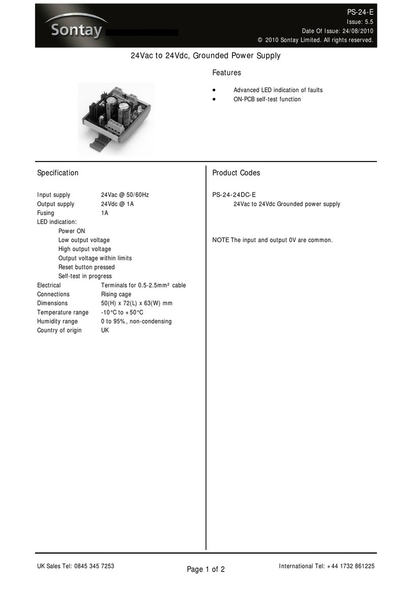 Sontay PS-24-24DC-E User manual