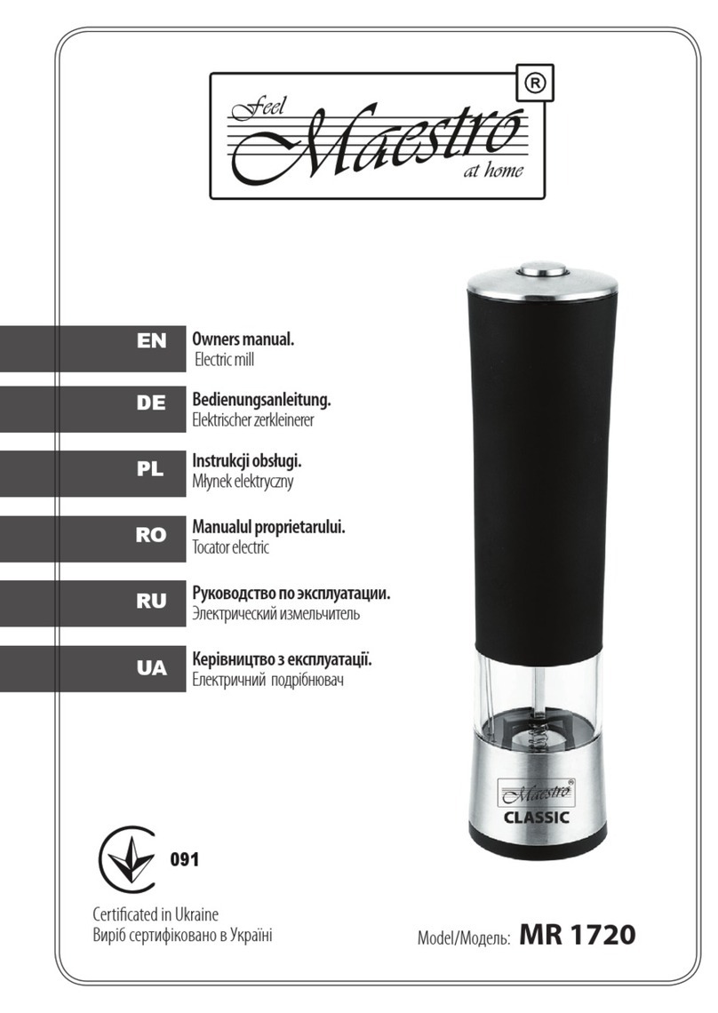 Feel-Maestro MR 1720 owner's manual