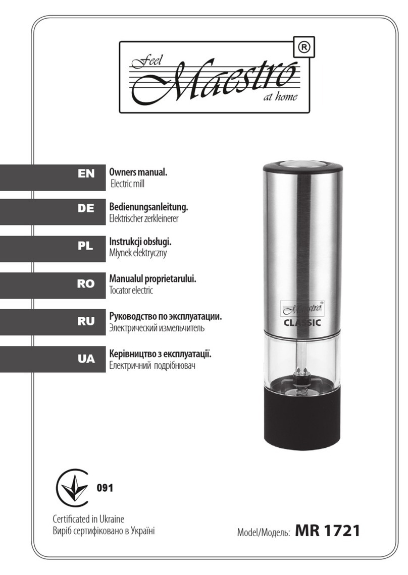 Feel-Maestro MR 1721 owner's manual