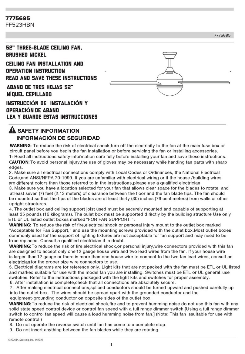 Ferguson FF523HBN Installation and operation instruction
