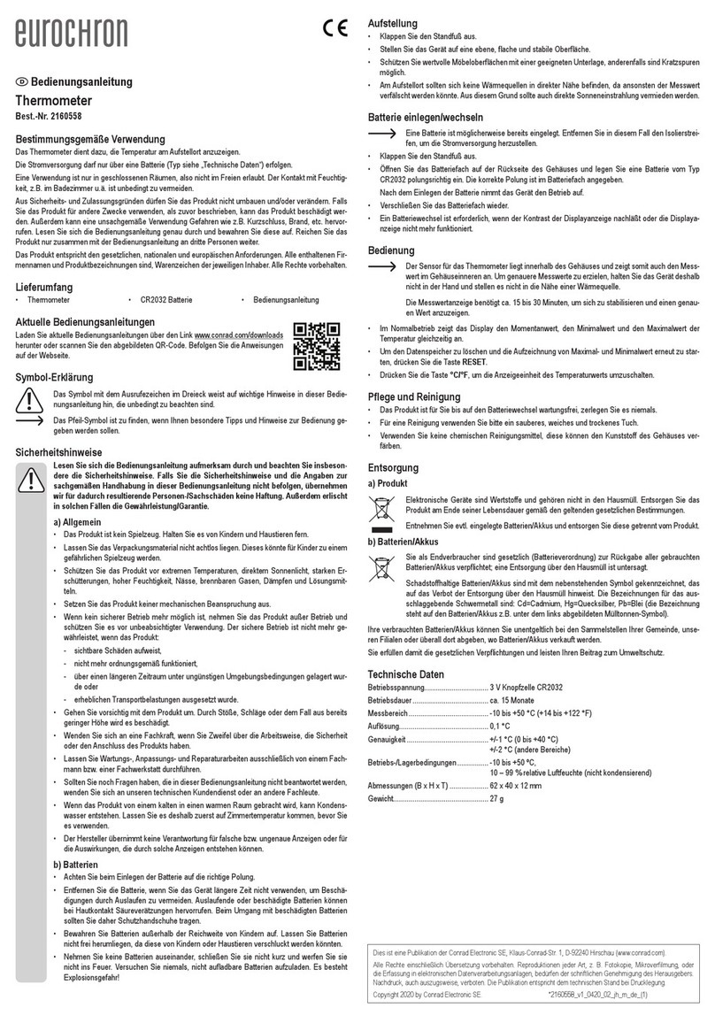 Eurochron EC-4321116 operating instructions