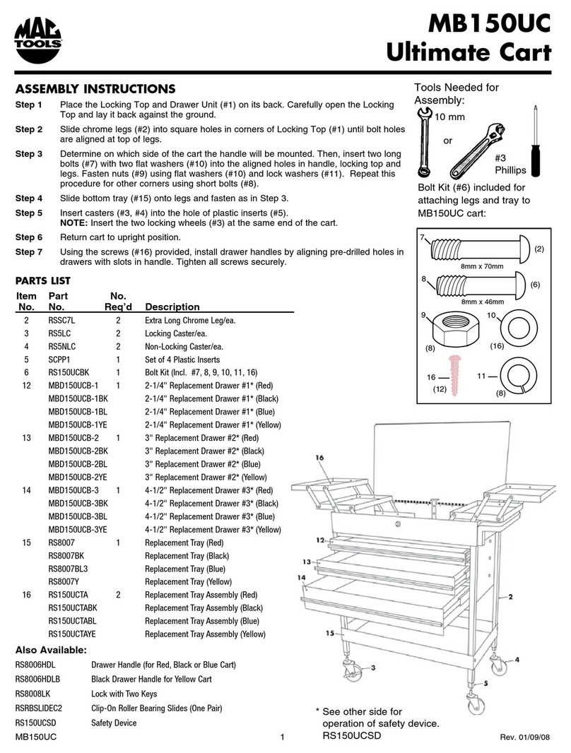 MAG TOOLS MB150UC Assembly instructions