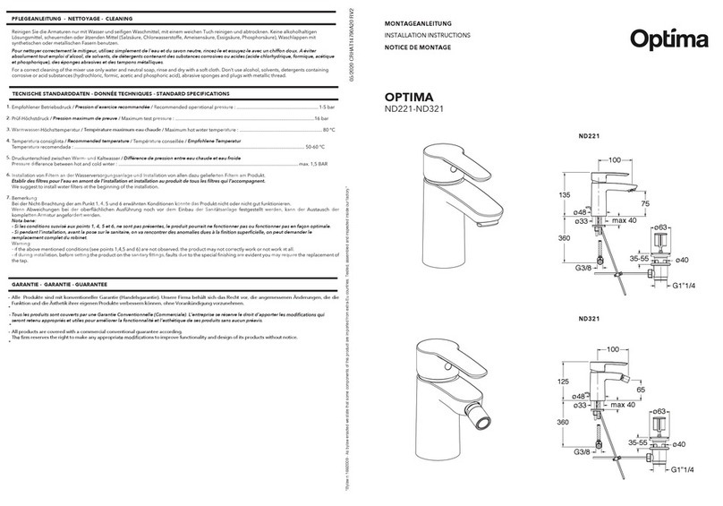 Optima ND221 User manual