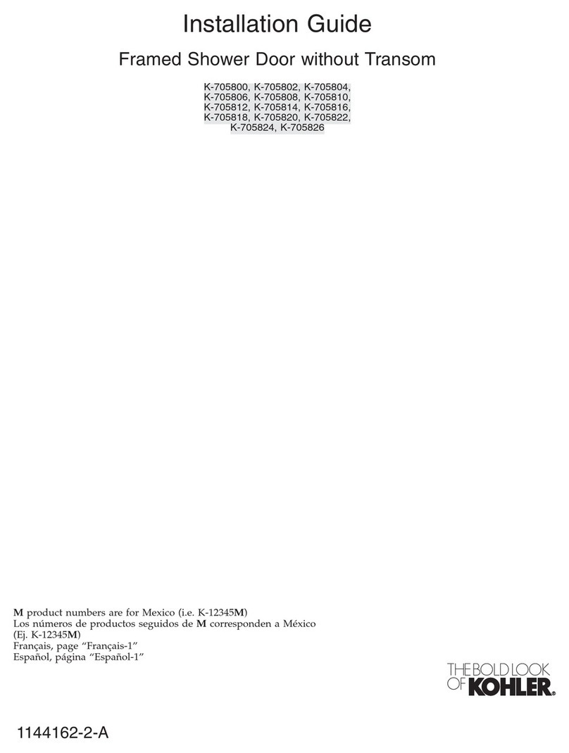 Kohler K-705800 User manual