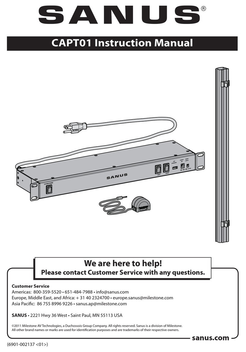 Sanus CAPT01 instruction manual