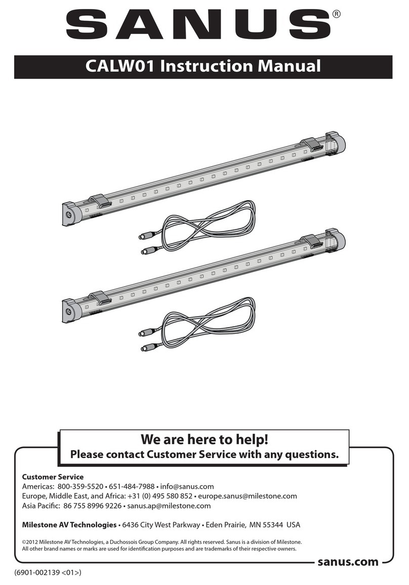 Sanus CALW01 User manual