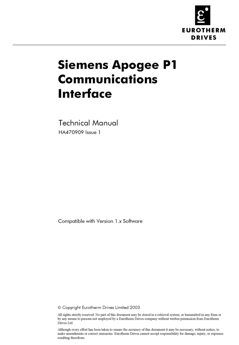 Siemens Apogee P1 Technical manual