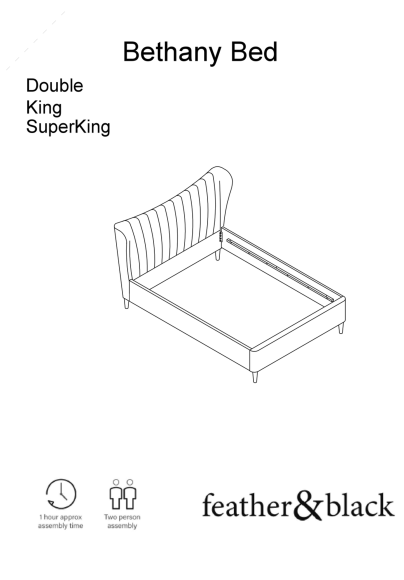 feather&black Bethany Bed Assembly guide