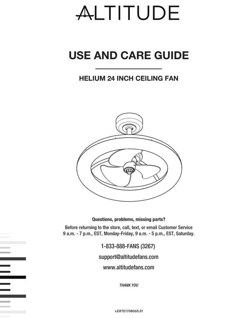 altitude HELIUM Use and care guide