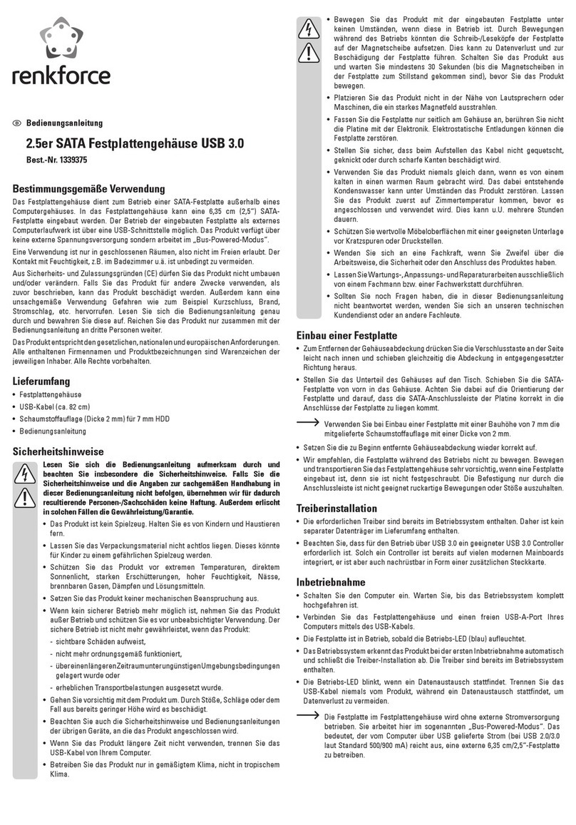 Renkforce SATA User manual Renkforce SATA User manual