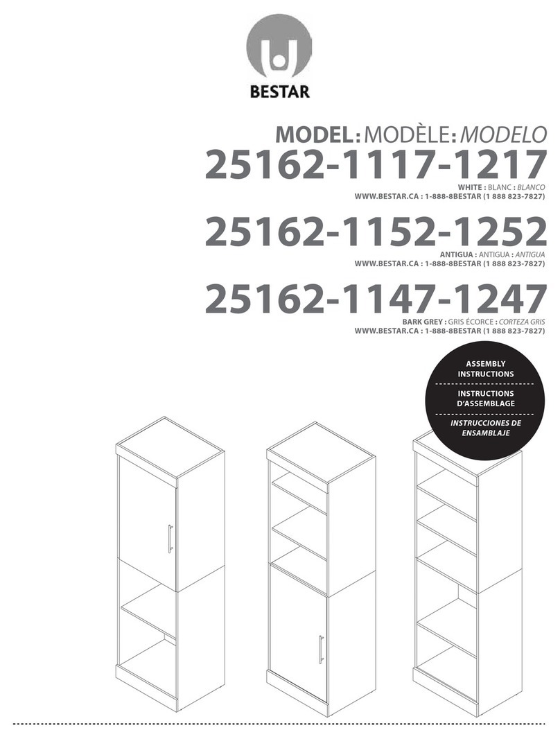 Bestar 25162-1117-1217 Assembly instructions
