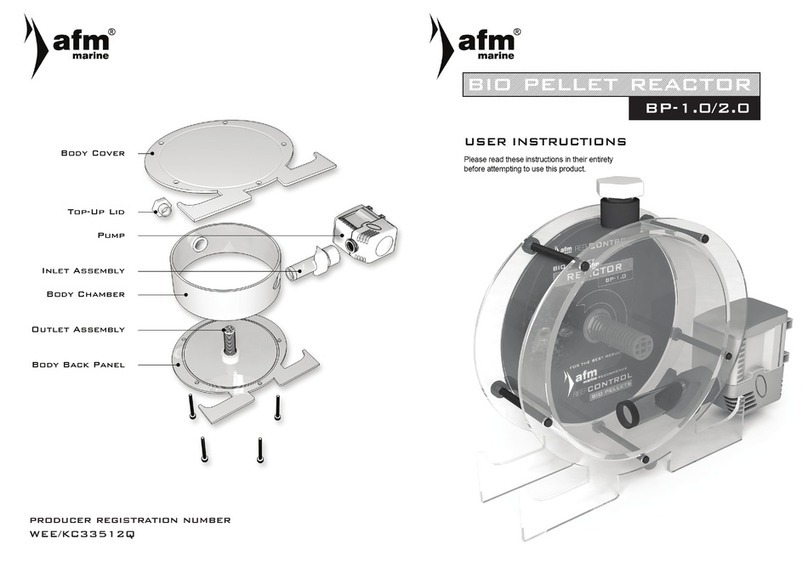 afm marine BIO PELLET REACTOR BP-1.0 User instructions