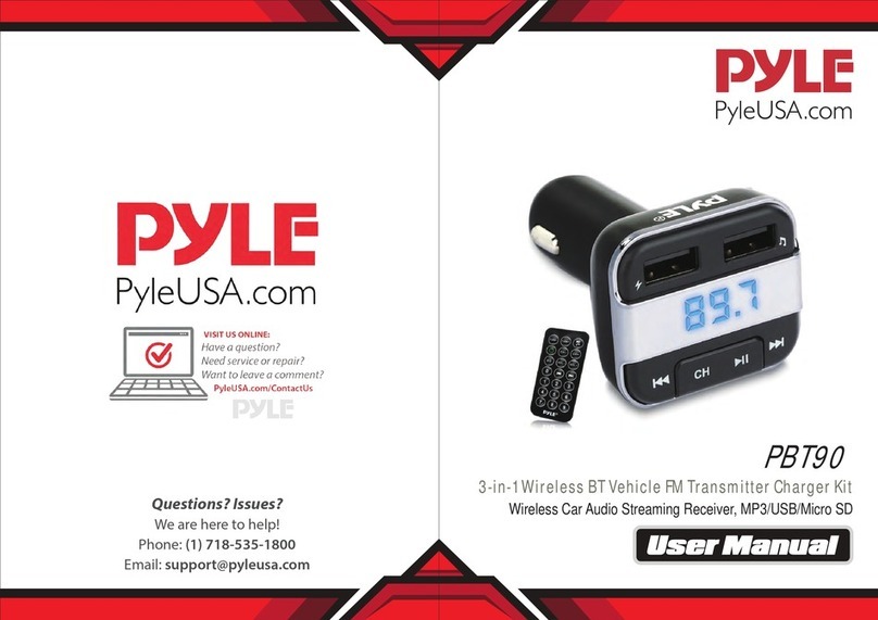 Pyle PBT90 user manual