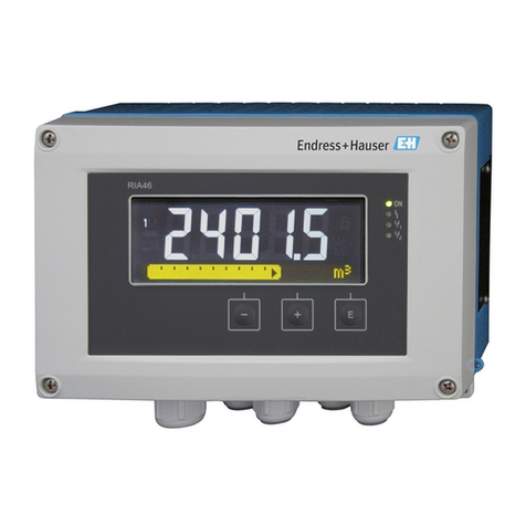 Endress+Hauser RIA46 Brief operating instructions