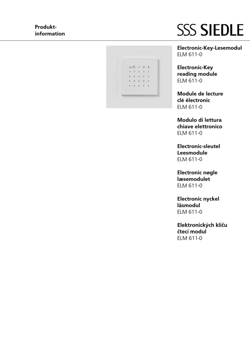 SSS Siedle ELM 611-0 User manual