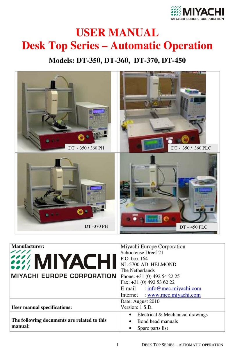 Miyachi DT-350 User manual