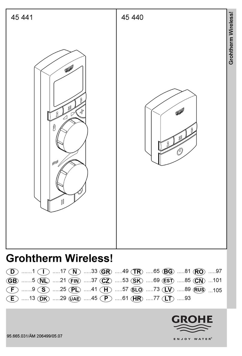 Grohe Grohtherm Wireless! User manual