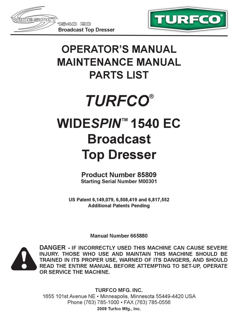 TURFCO WIDESPIN 1540 EC User manual