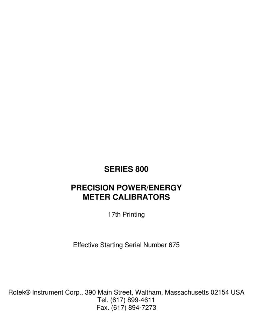 Rotek 800 Series manual