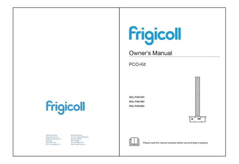 Frigicoll MDL-PSM10W owner's manual