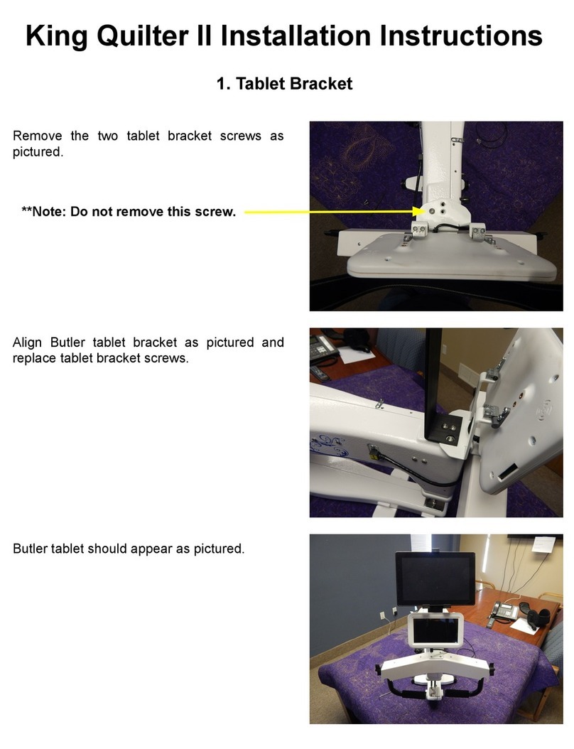 Quilt EZ King Quilter II installation instructions