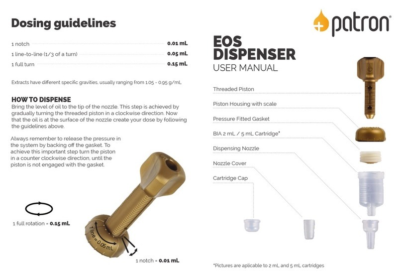 Patron EOS DISPENSER user manual