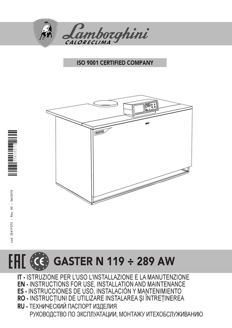 Lamborghini Caloreclima GASTER N 119 Instructions for use