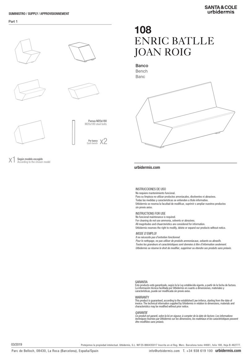 Santa & Cole Urbidermis ENRIC BATLLE JOAN ROIG 108 manual