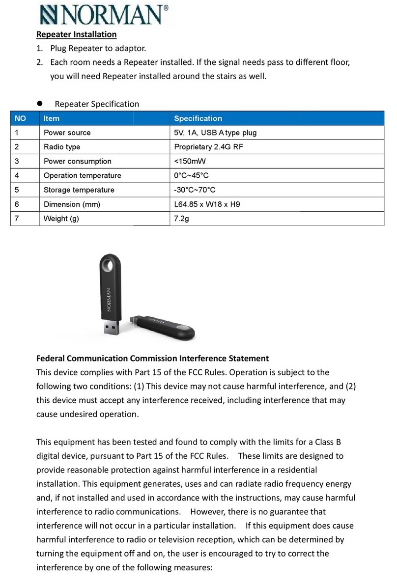 Norman RPT01 User manual