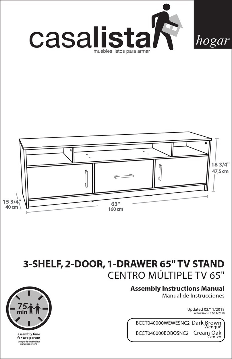 Casalista hogar BCCT040000WEWESNC2 Assembly & instruction manual